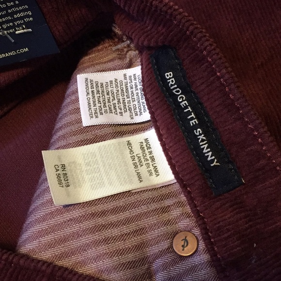 Lucky Brand Bridgette Skinny corduroy size 2 - Picture 6 of 7